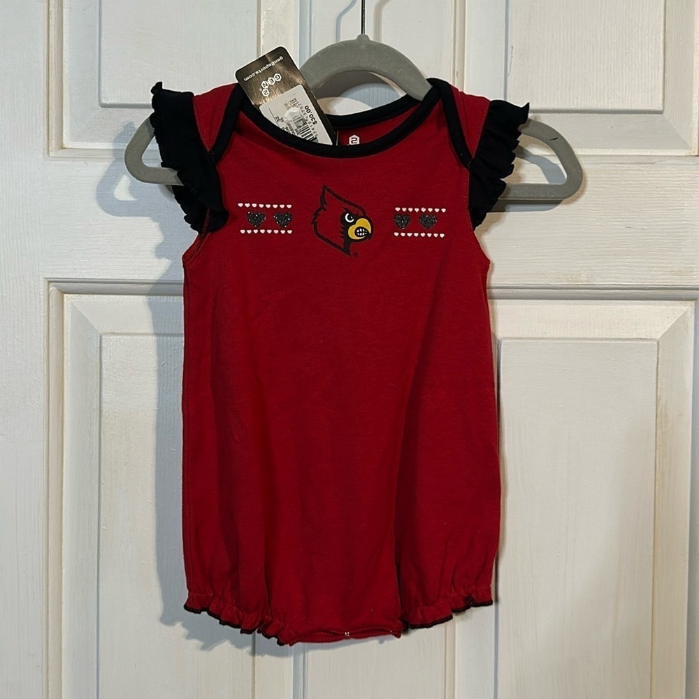 NWT Louisville Cardinals Onesie Size 3-6months
